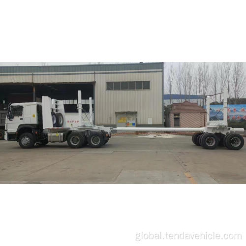 Special Purpose Semitrailer Forestry Semi Wood Trailer With Stake Supplier